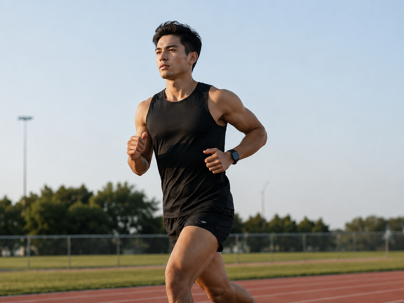 High performance athletic gear featuring moisture wicking training shorts and tech joggers by Maxlun.