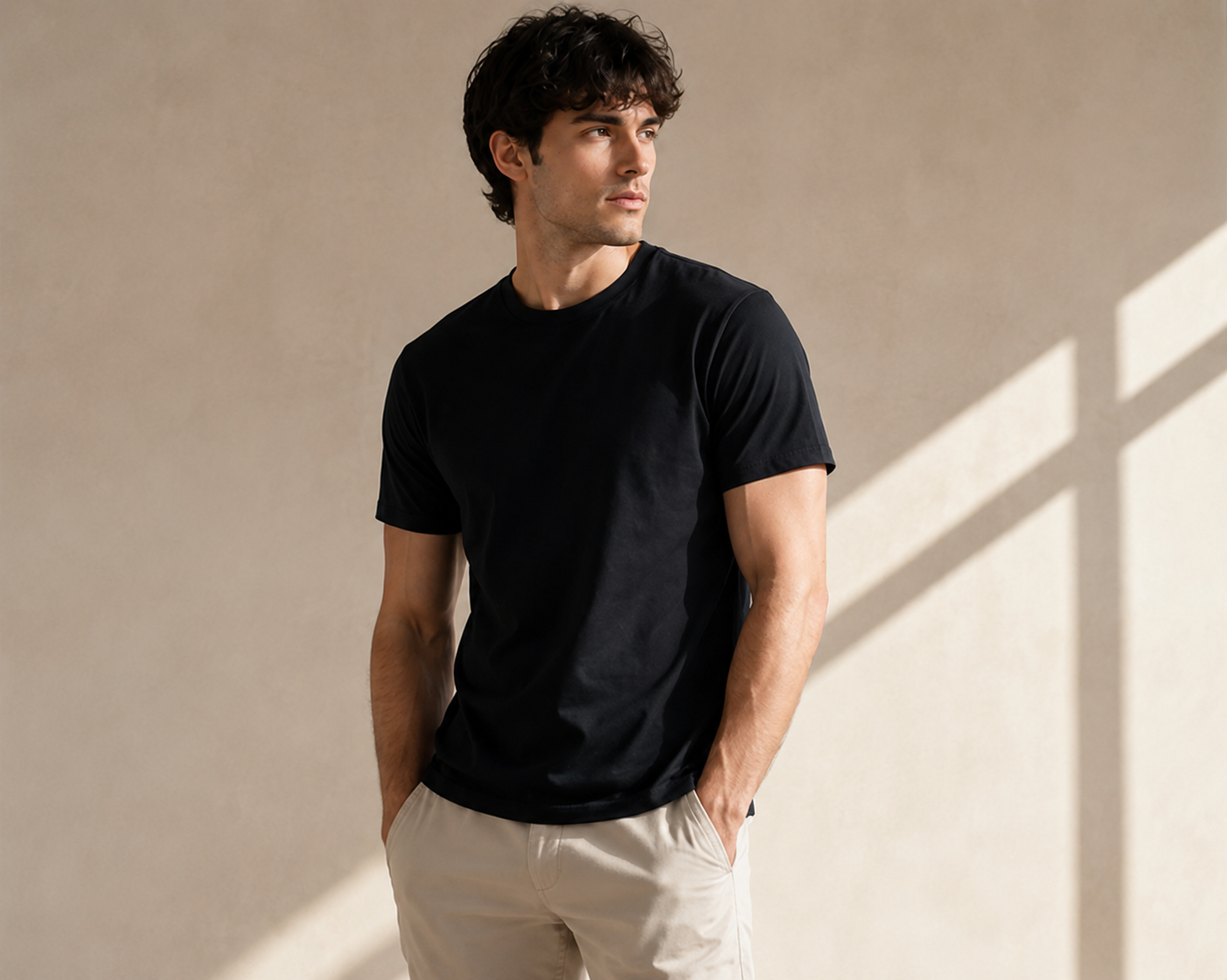 Premium menswear daily essentials featuring high quality basic t shirts and minimalist polo shirts by Maxlun.